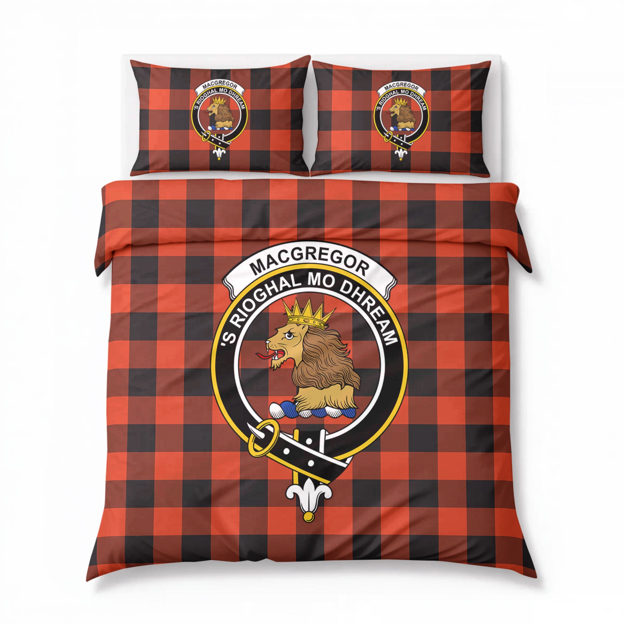 MacGregor Rob Roy Ancient Tartan Crest Bedding Set