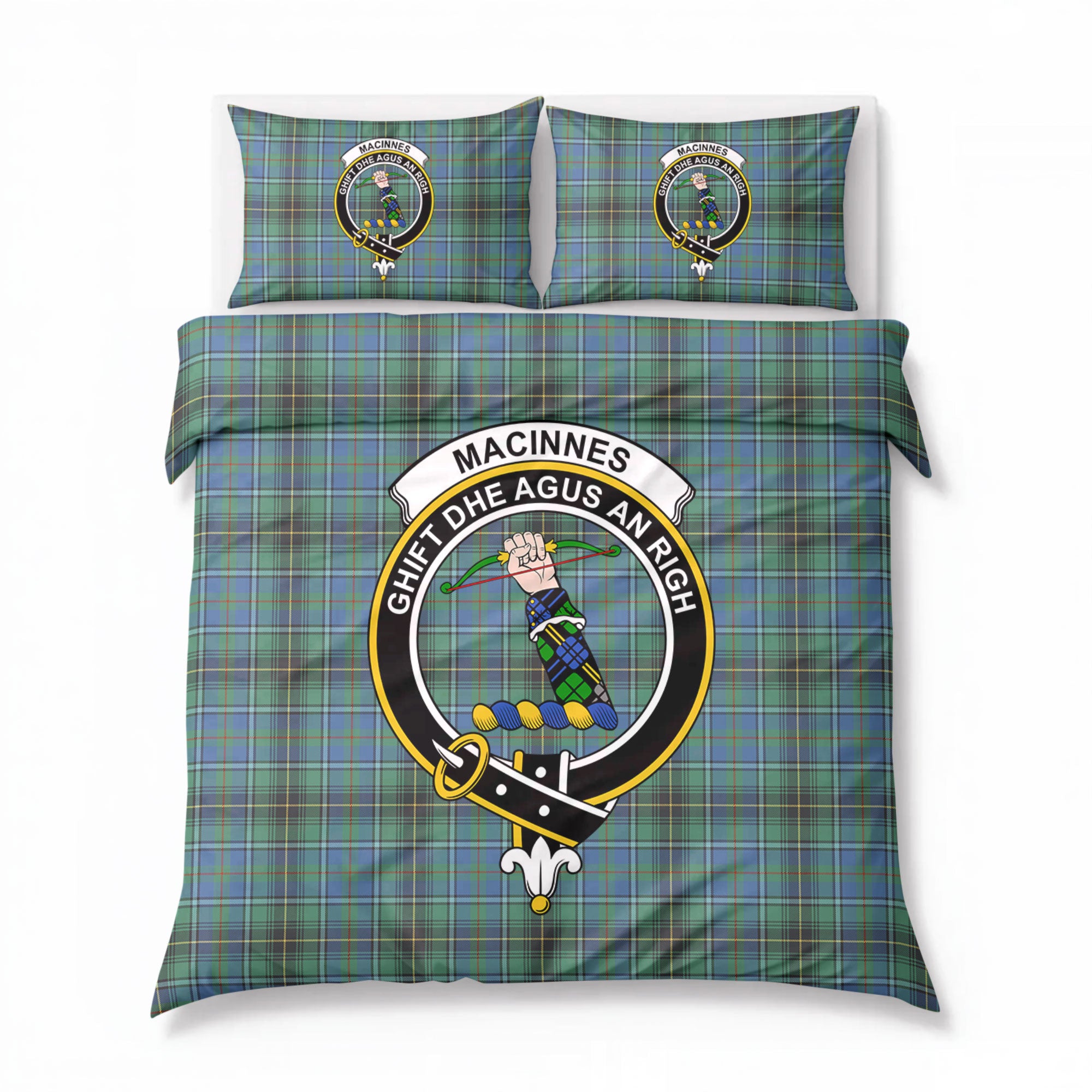 MacInnes Ancient Tartan Crest Bedding Set