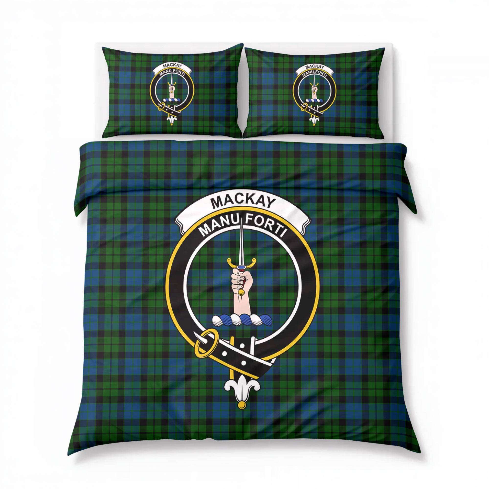 MacKay Modern Tartan Crest Bedding Set