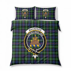 MacKenzie Modern Tartan Crest Bedding Set
