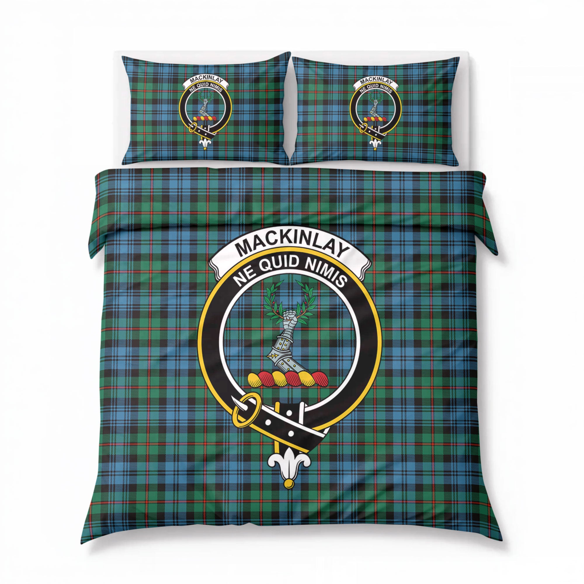 MacKinlay Ancient Tartan Crest Bedding Set