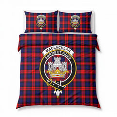 MacLachlan Modern Tartan Crest Bedding Set