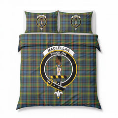 MacLellan Ancient Tartan Crest Bedding Set
