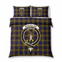MacLellan Modern Tartan Crest Bedding Set