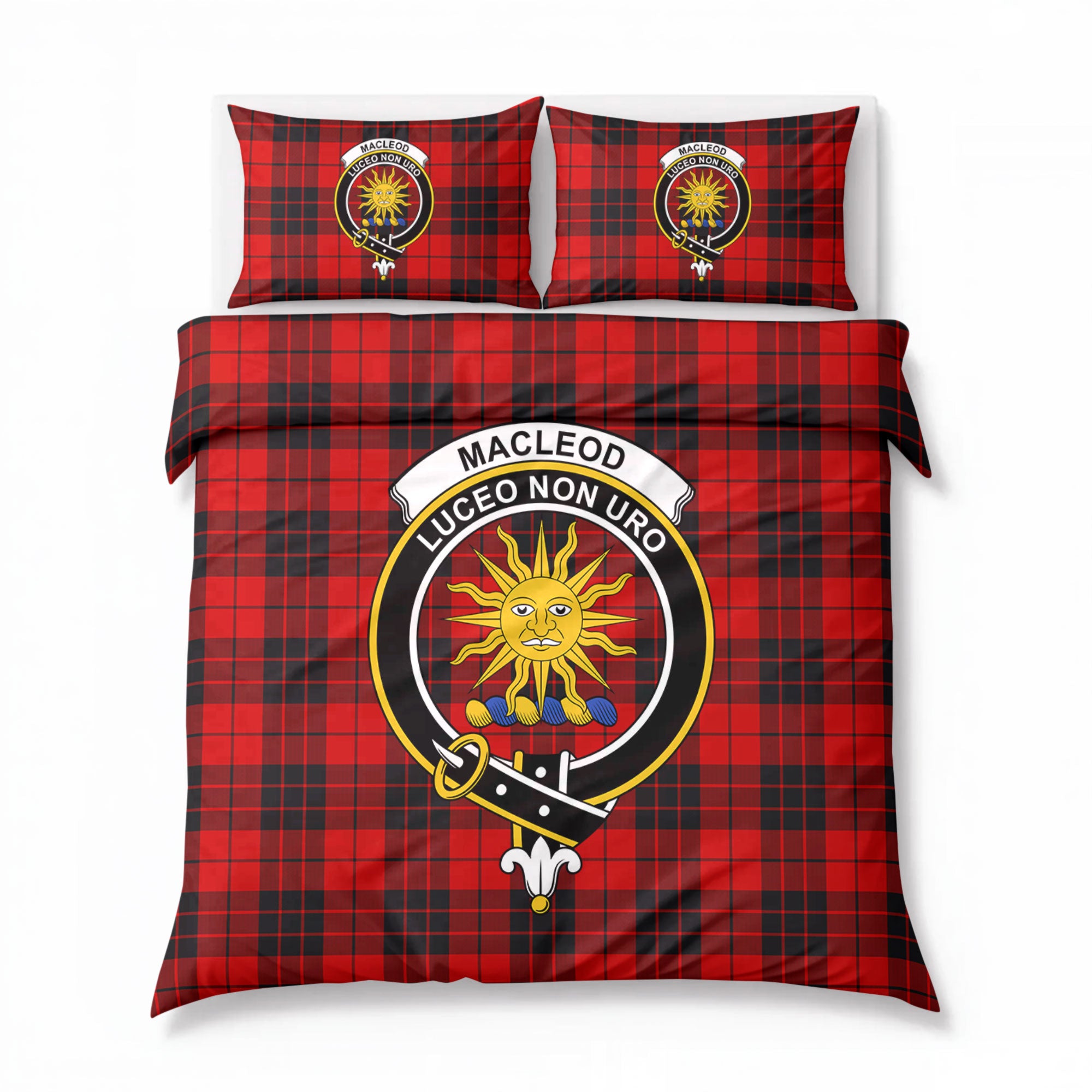 MacLeod of Raasay Tartan Crest Bedding Set