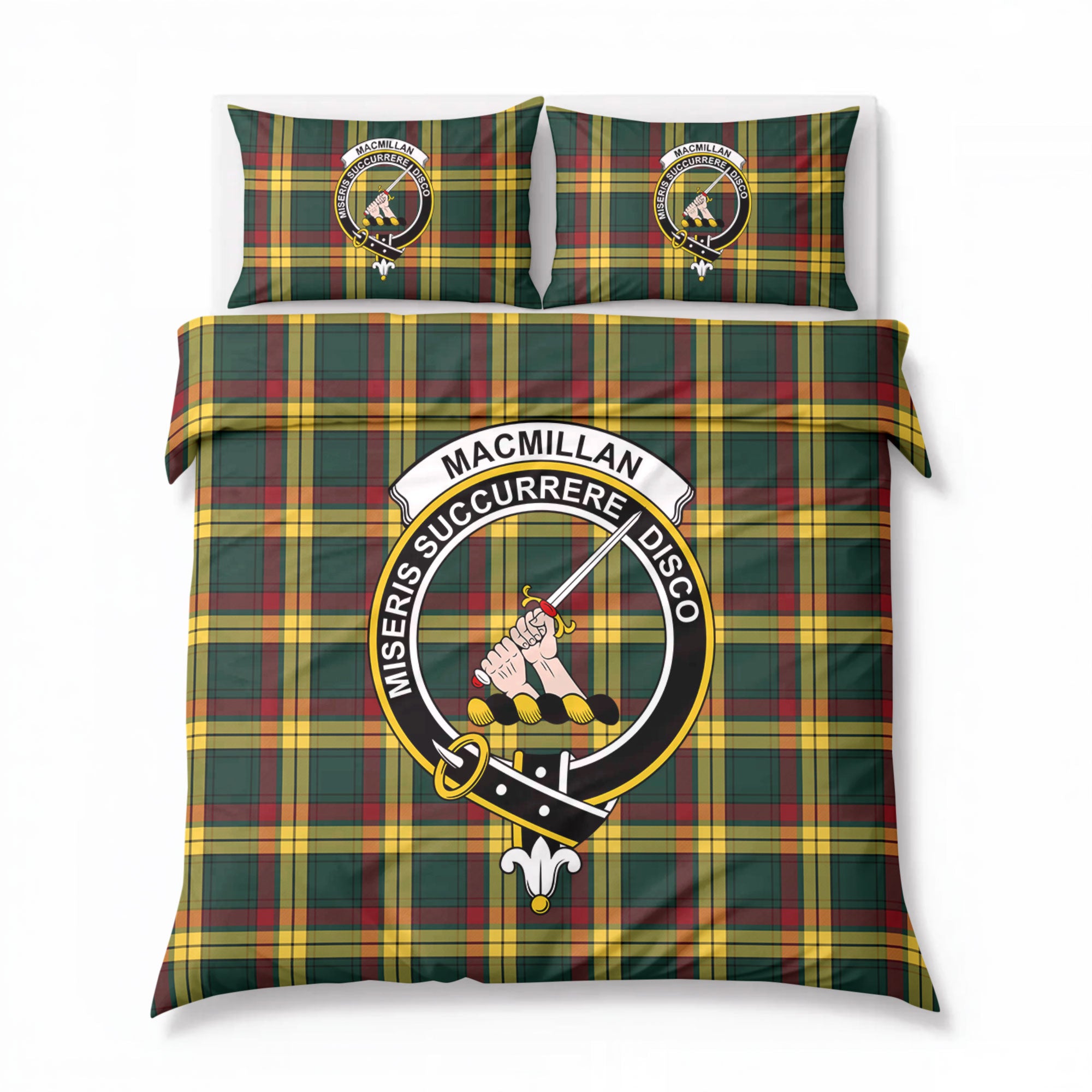 MacMillan Old Modern Tartan Crest Bedding Set