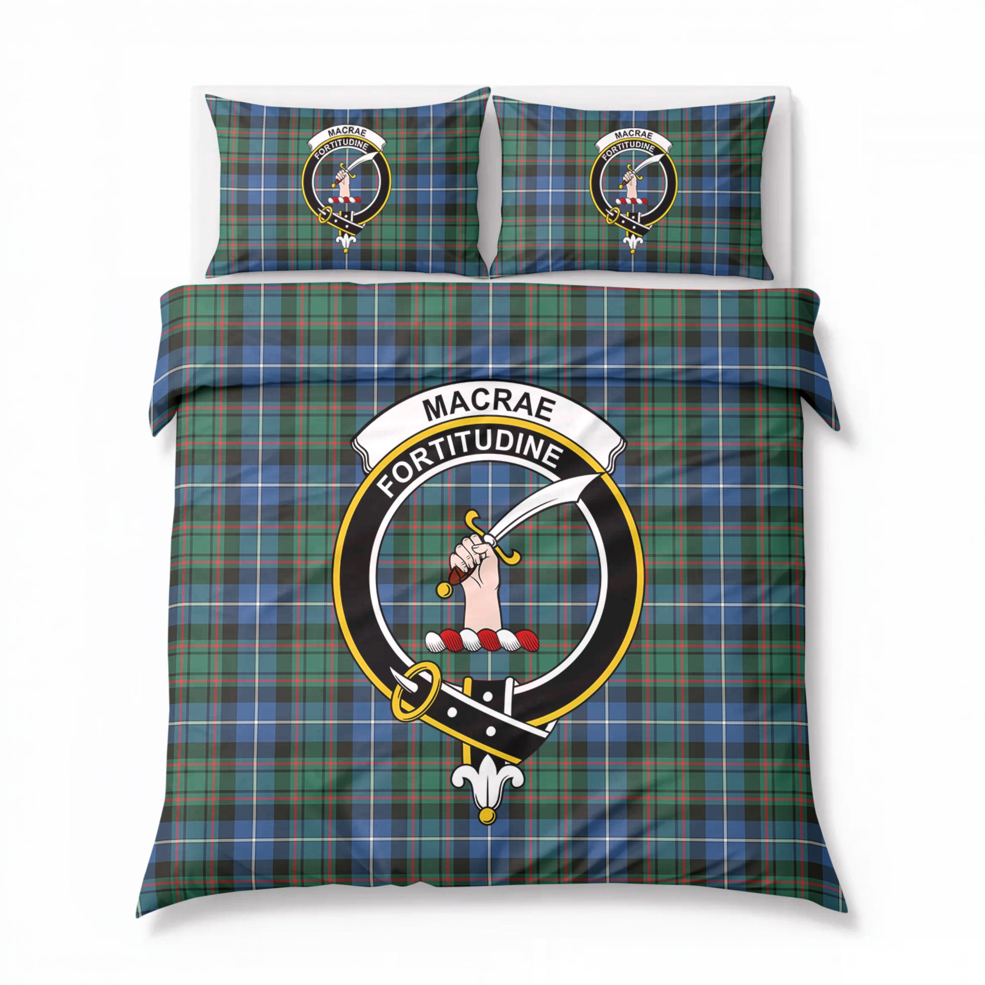 MacRae Hunting Ancient Tartan Crest Bedding Set