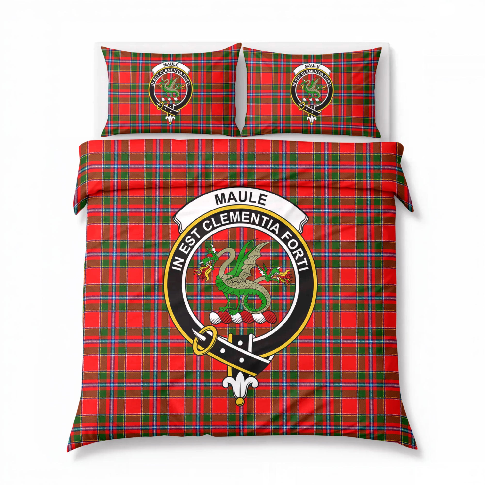 Maule Tartan Crest Bedding Set