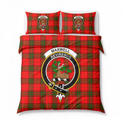 Maxwell Modern Tartan Crest Bedding Set