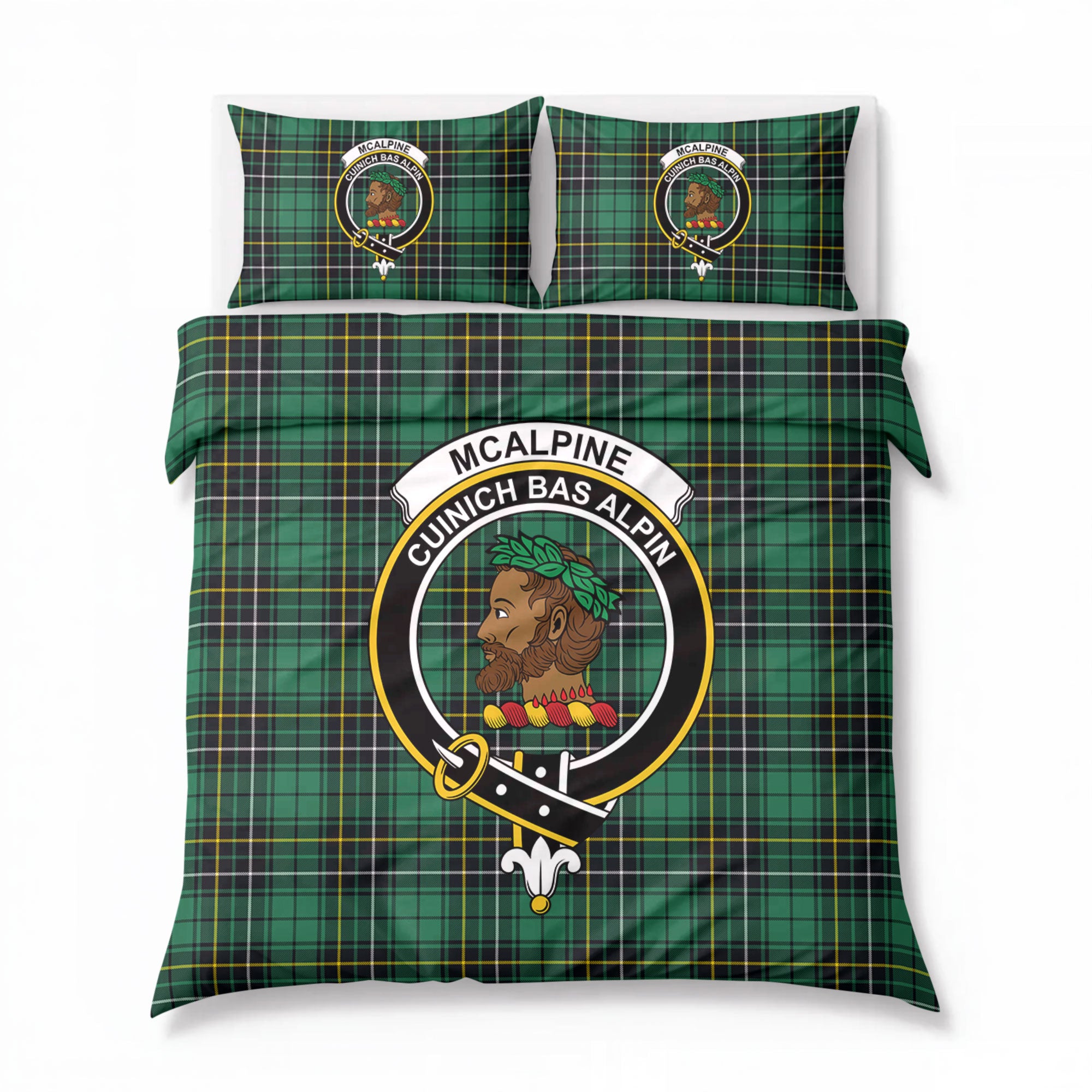 McAlpine Ancient Tartan Crest Bedding Set