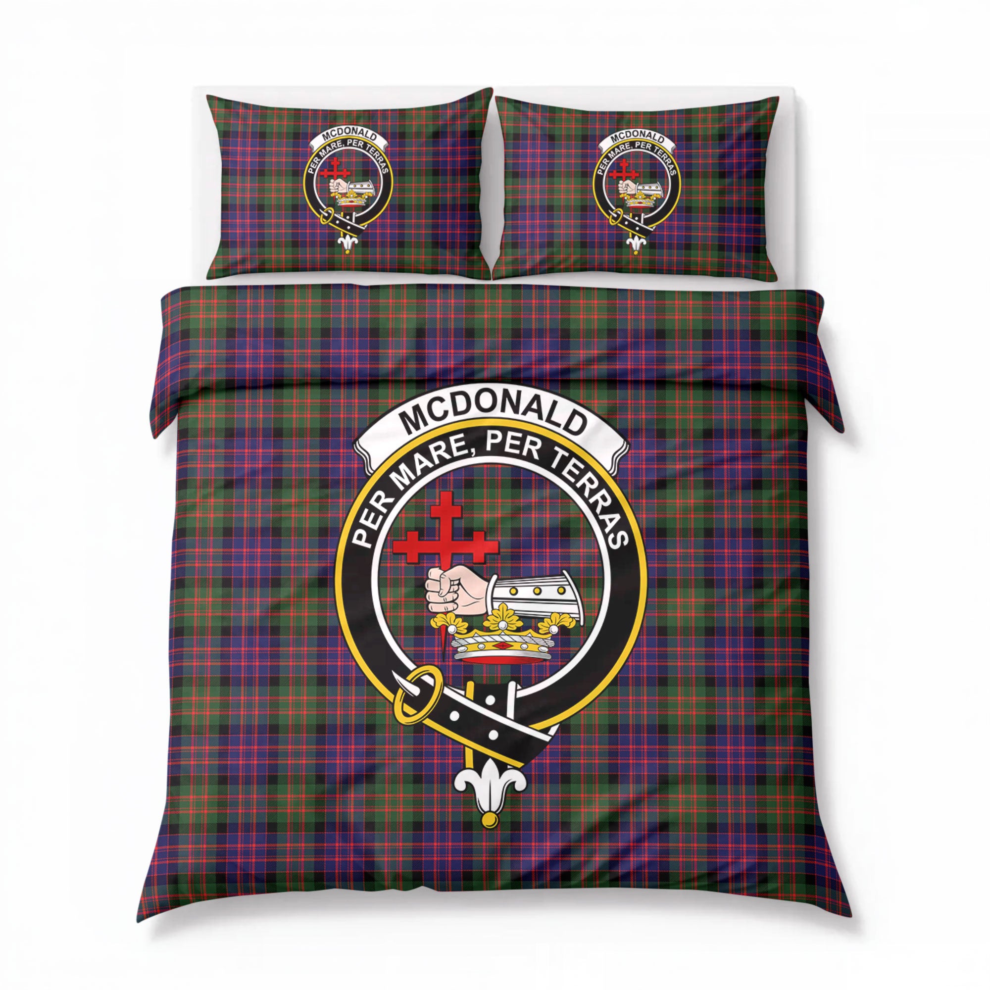 McDonald Modern Tartan Crest Bedding Set