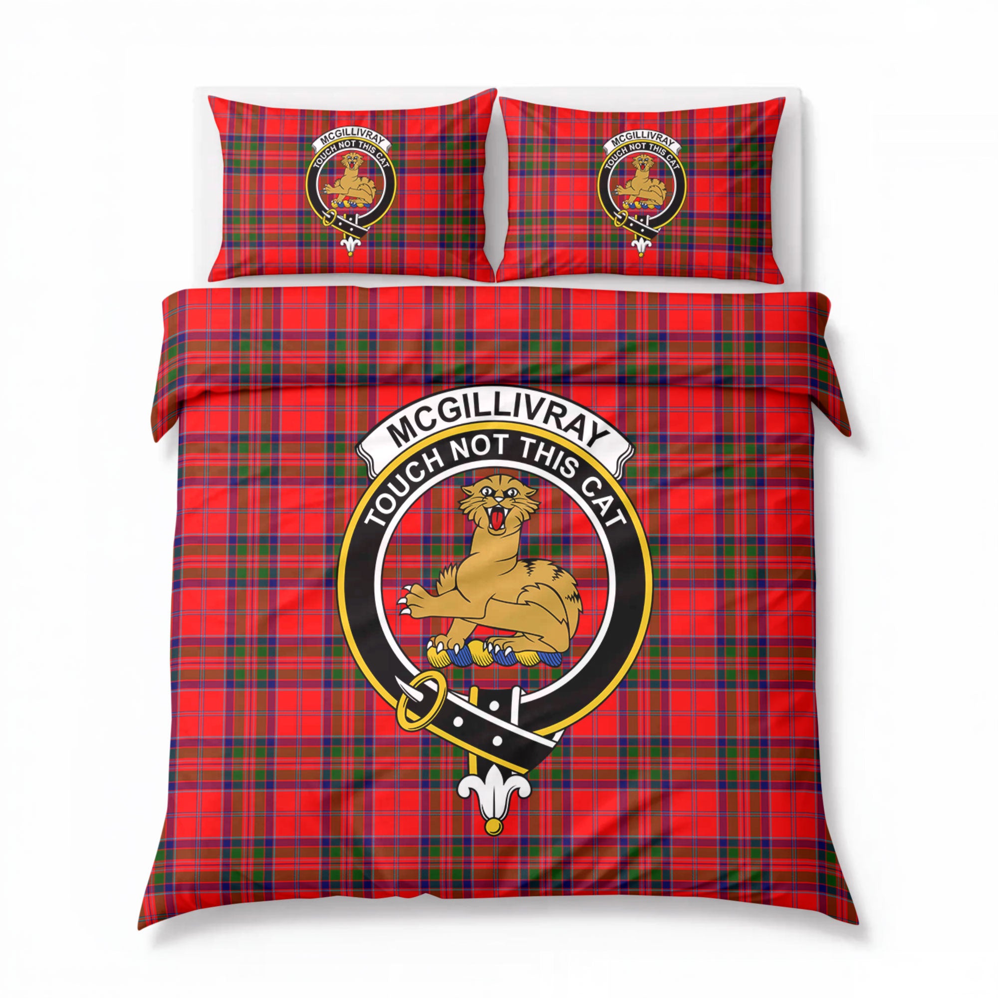 McGillivray Modern Tartan Crest Bedding Set