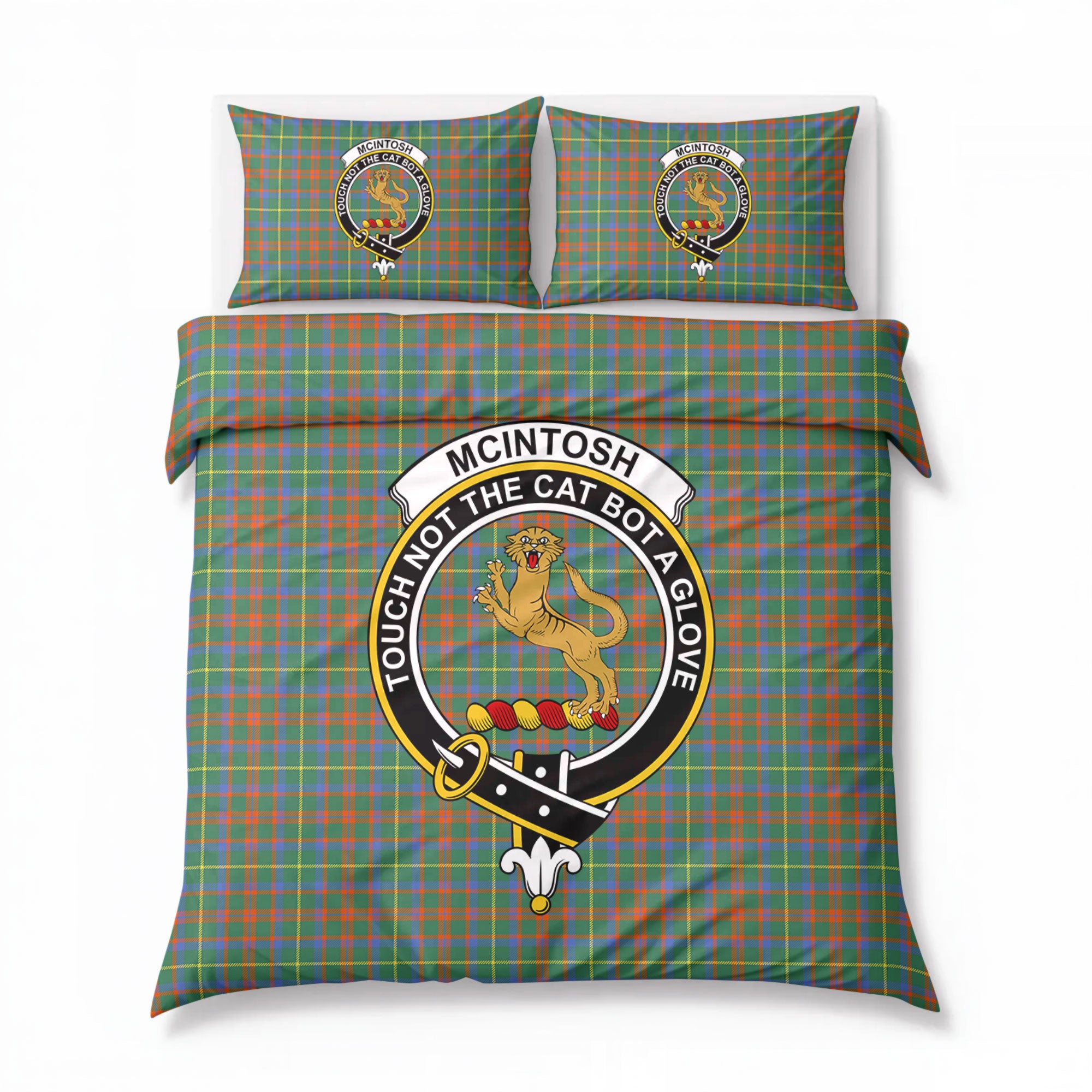 McIntosh Hunting Ancient Tartan Crest Bedding Set