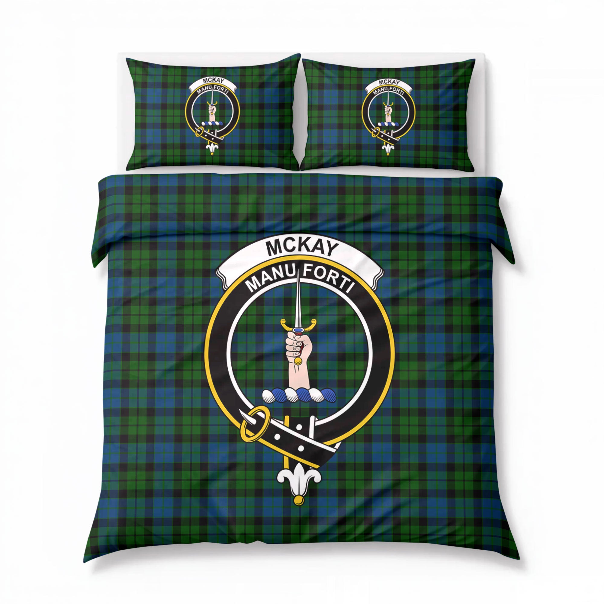 McKay Modern Tartan Crest Bedding Set