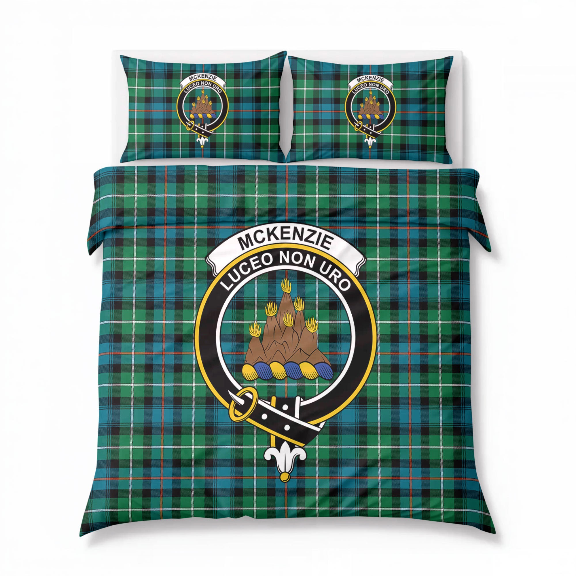 McKenzie Ancient Tartan Crest Bedding Set