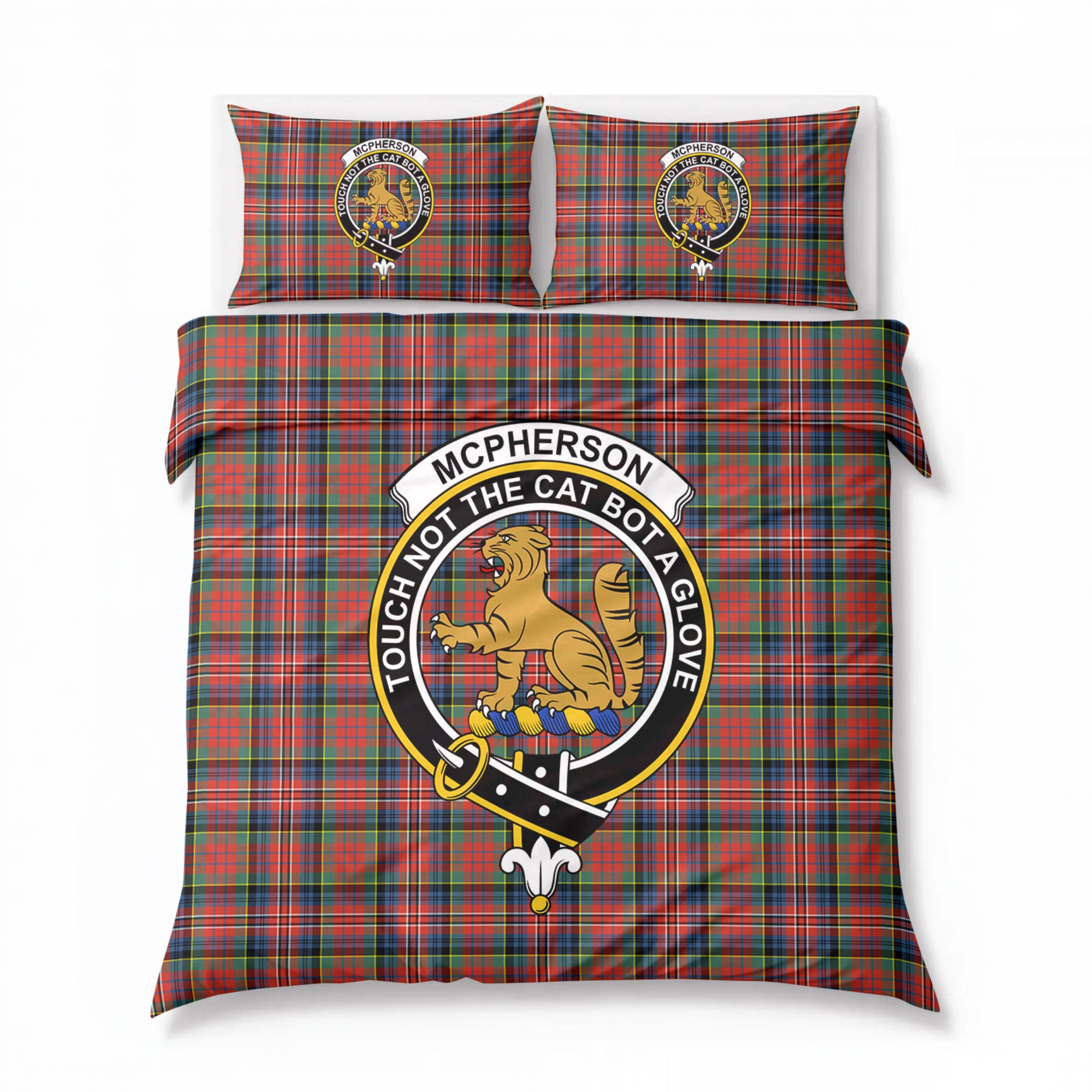McPherson Ancient Tartan Crest Bedding Set