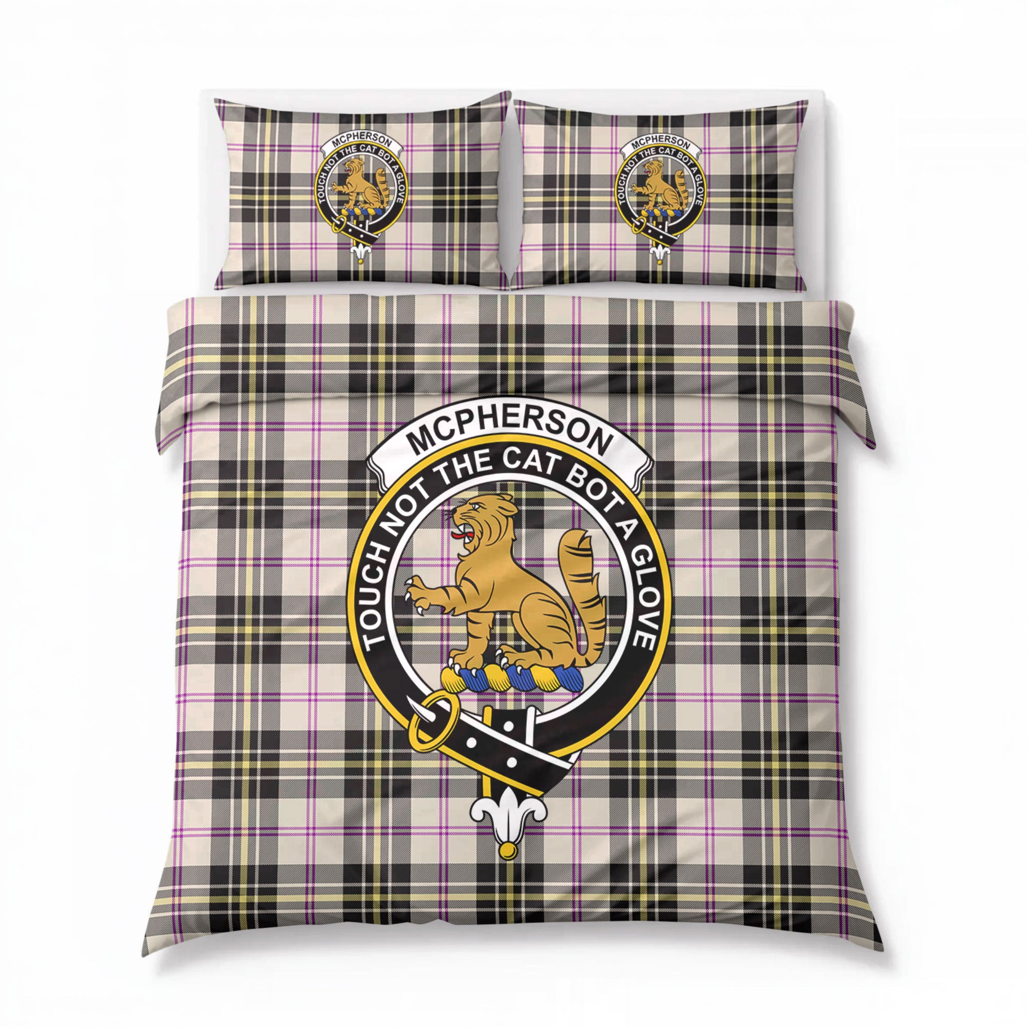 McPherson Dress Ancient Tartan Crest Bedding Set