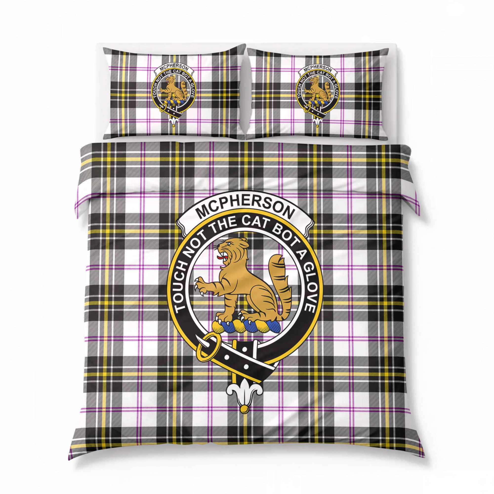 McPherson Dress Modern Tartan Crest Bedding Set