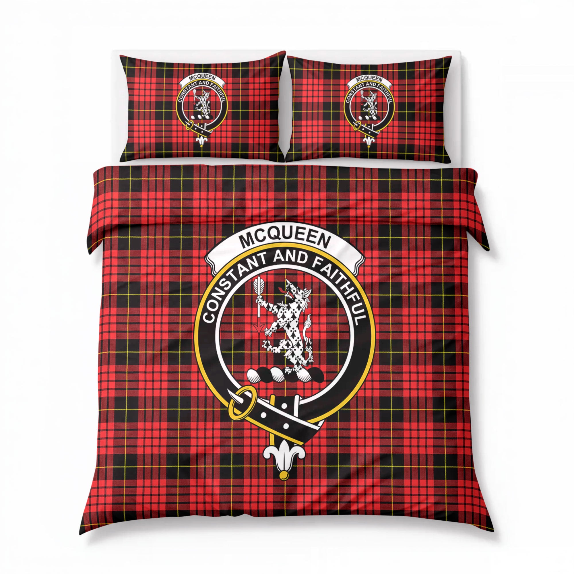 McQueen Modern Tartan Crest Bedding Set