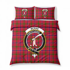 McRae Modern Tartan Crest Bedding Set
