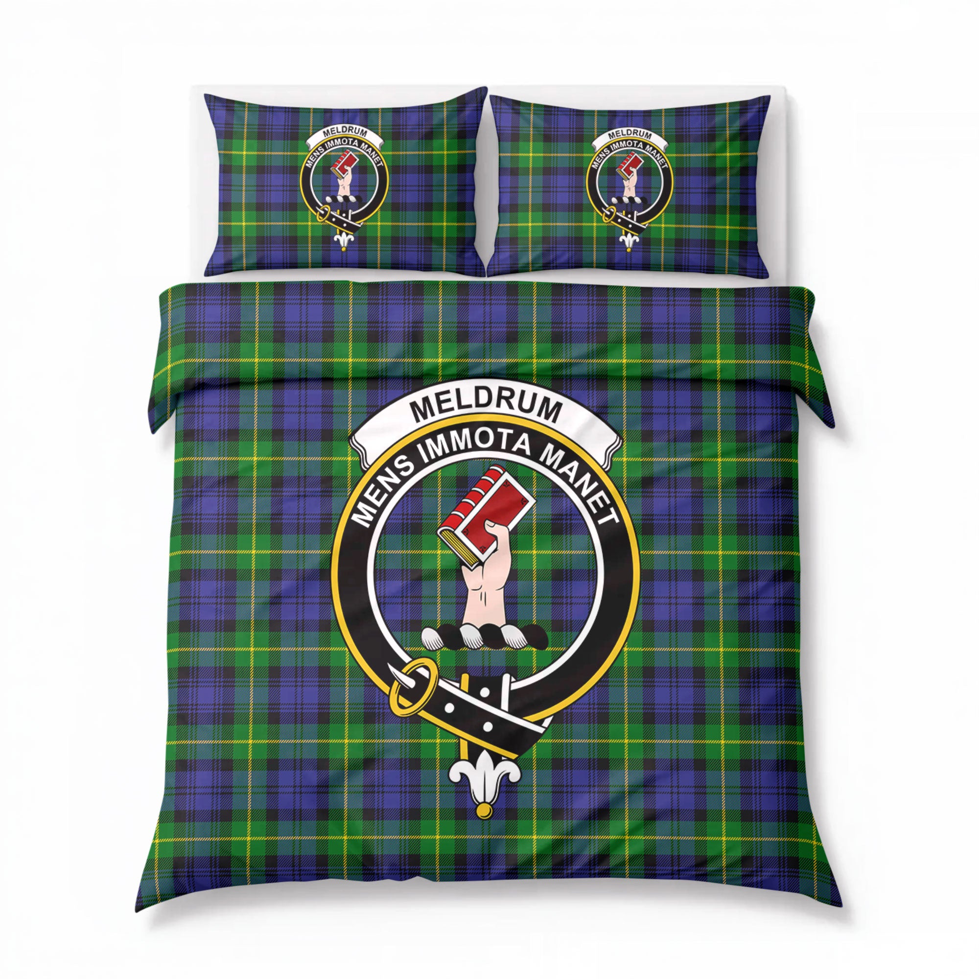 Meldrum Tartan Crest Bedding Set