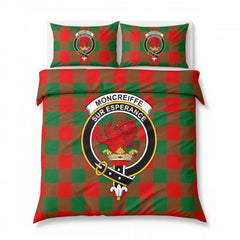 Moncreiffe (or Moncreiff) Tartan Crest Bedding Set