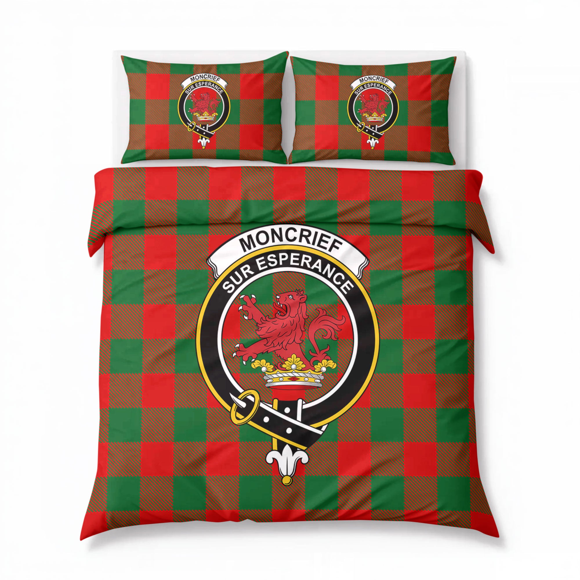 Moncrief Tartan Crest Bedding Set
