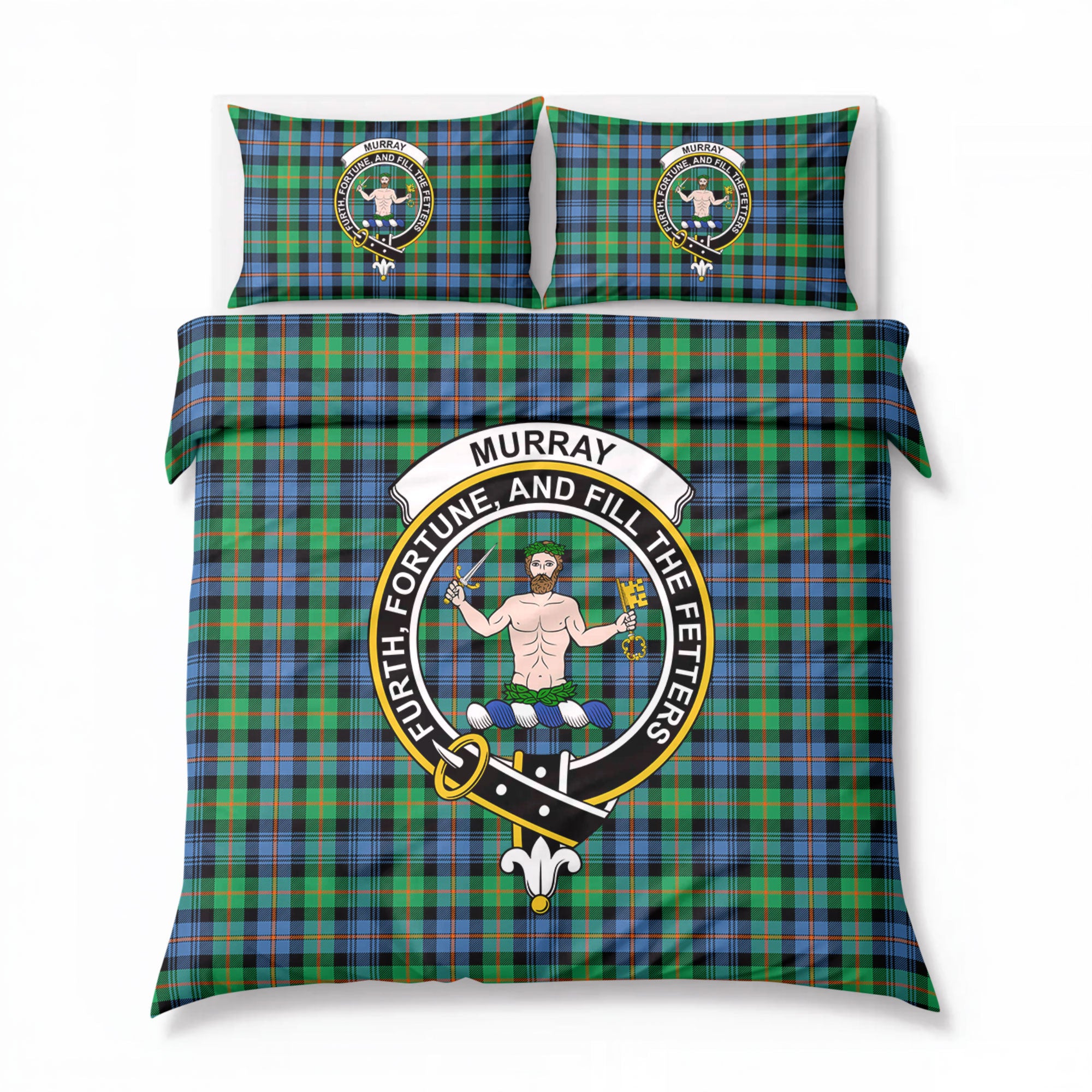 Murray of Atholl Ancient Tartan Crest Bedding Set