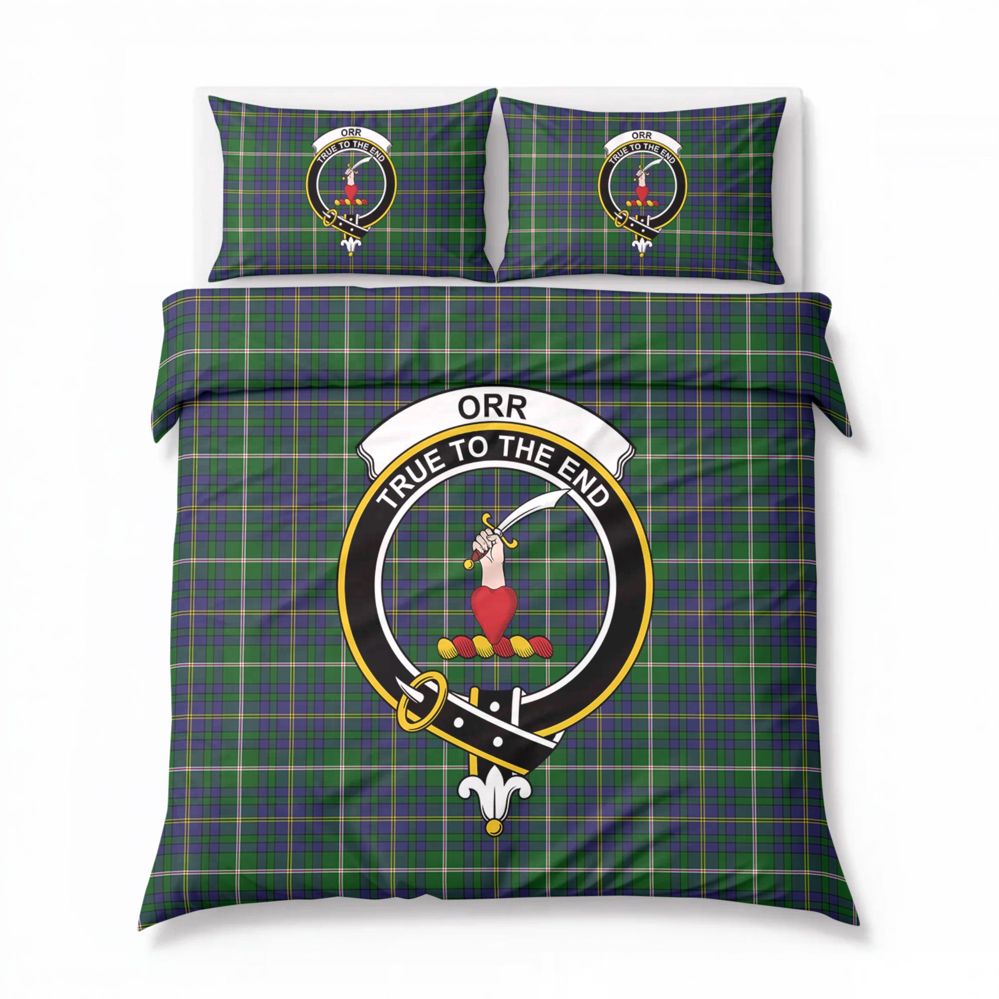Orr Tartan Crest Bedding Set