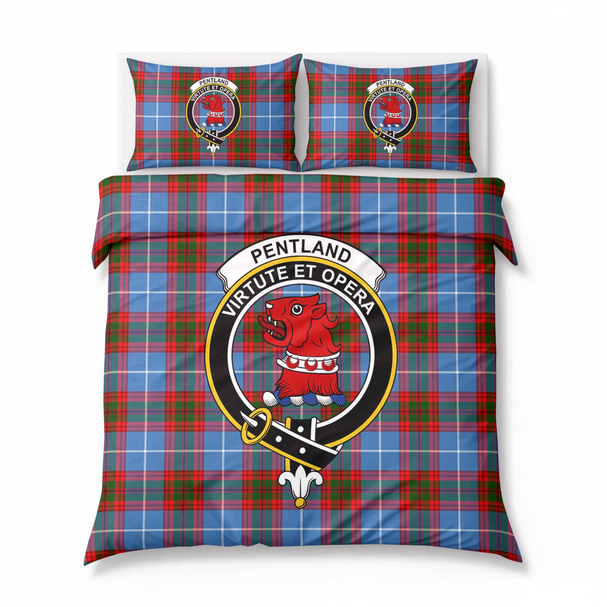 Pentland Tartan Crest Bedding Set
