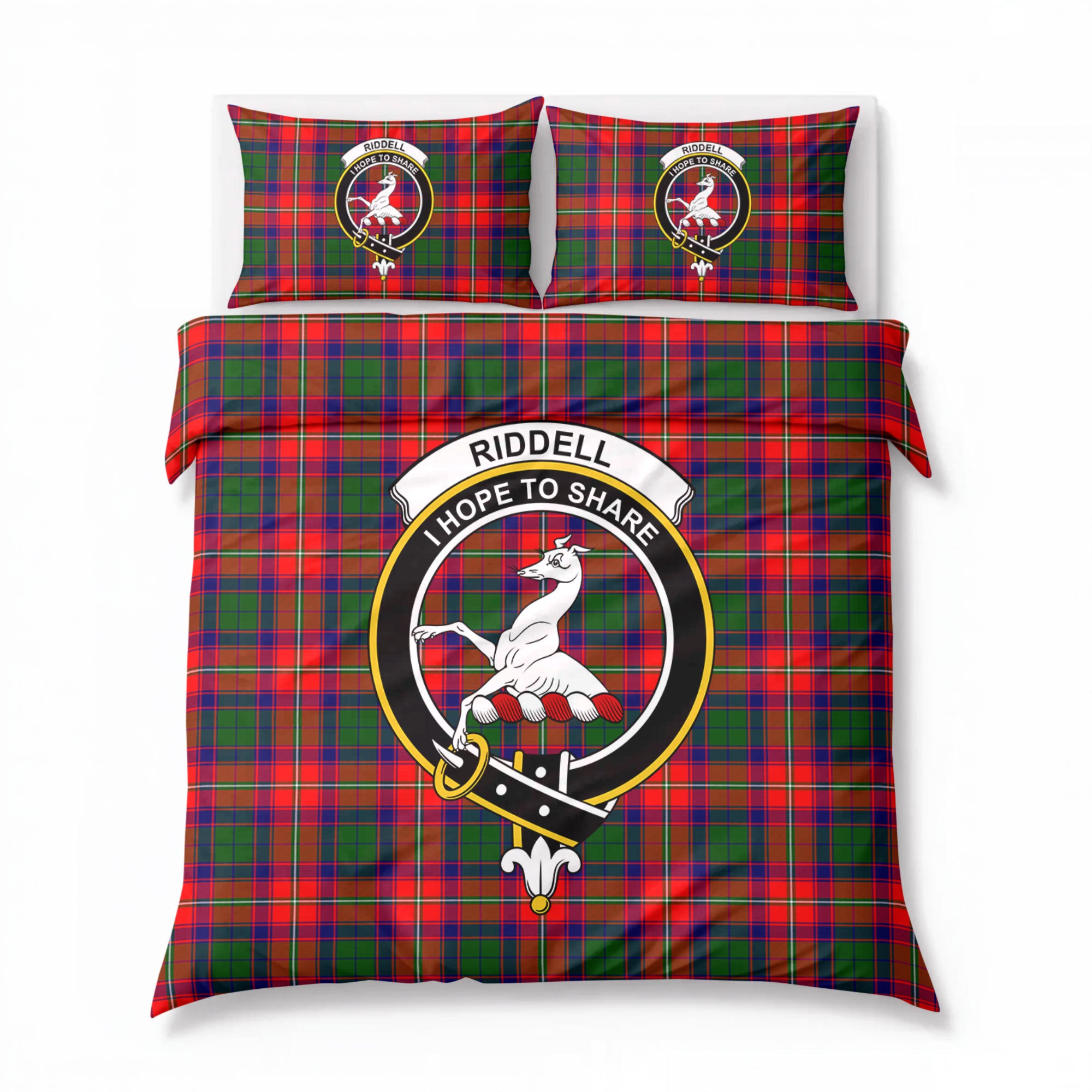 Riddell Tartan Crest Bedding Set