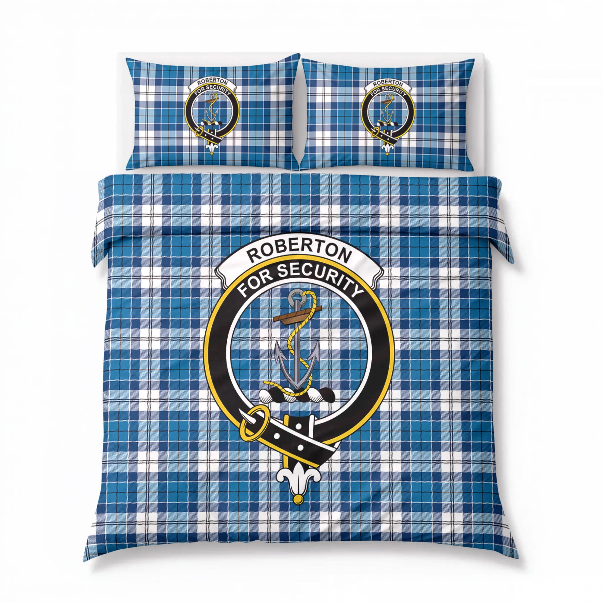 Roberton Tartan Crest Bedding Set