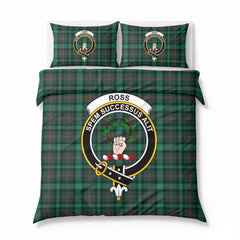 Ross Hunting Modern Tartan Crest Bedding Set