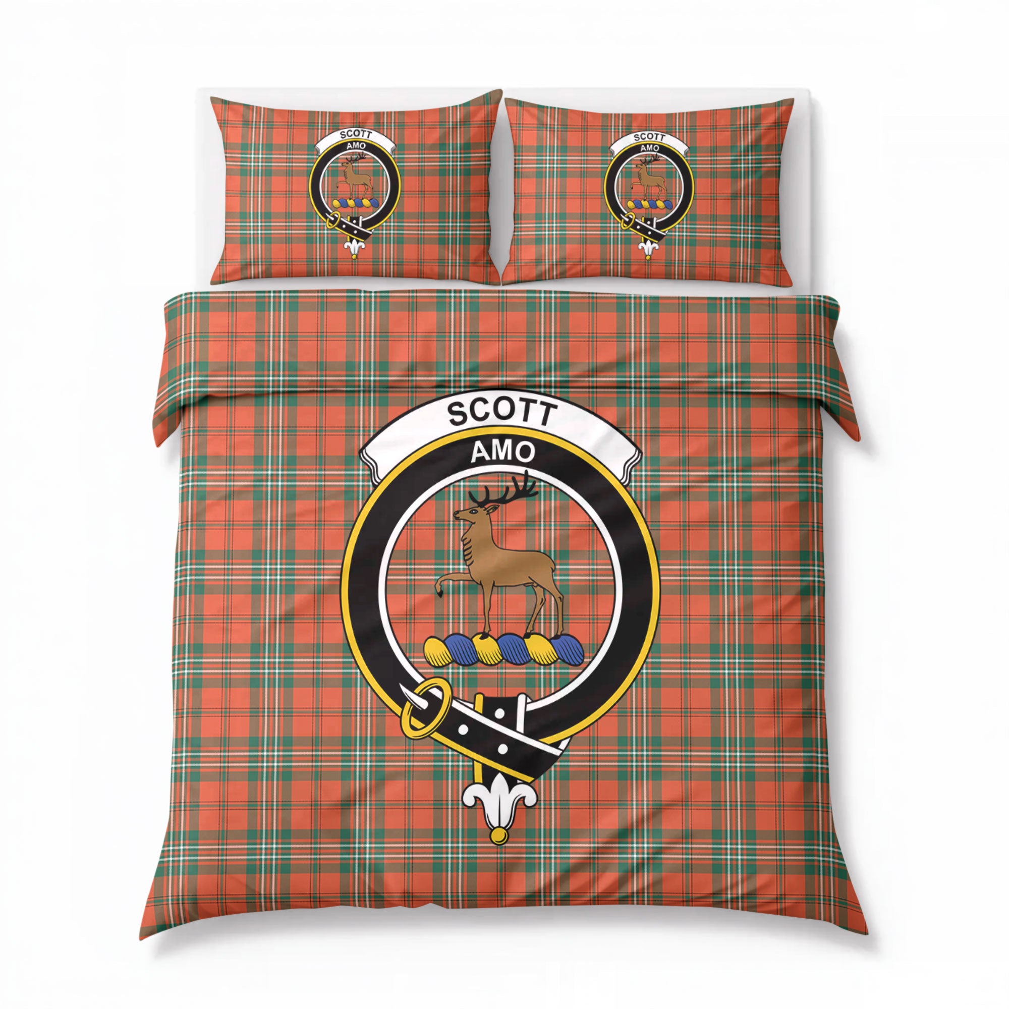 Scott Ancient Tartan Crest Bedding Set
