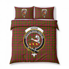 Skene Modern Tartan Crest Bedding Set