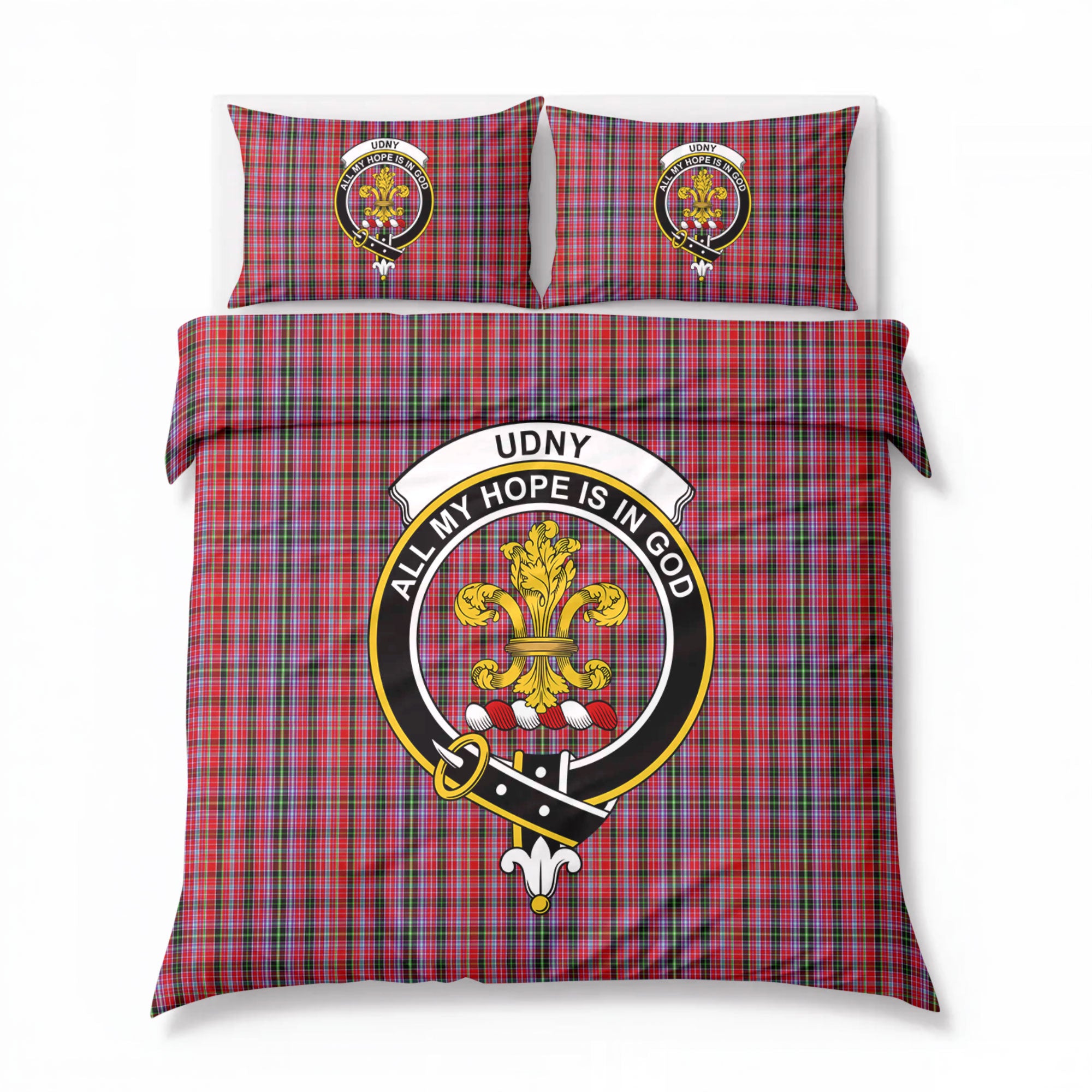 Udny Tartan Crest Bedding Set