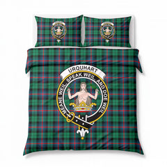 Urquhart Broad Red Ancient Tartan Crest Bedding Set