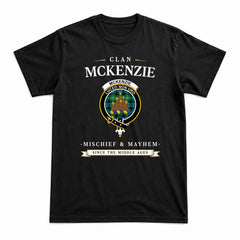 McKenzie Ancient Tartan Crest Mischief and Mayhem T-shirt