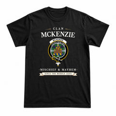 McKenzie Dress Modern Tartan Crest Mischief and Mayhem T-shirt