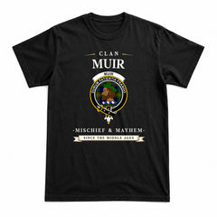 Muir Tartan Crest Mischief and Mayhem T-shirt