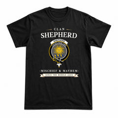 Shepherd Tartan Crest Mischief and Mayhem T-shirt