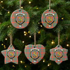MacKintosh Ancient Tartan Crest Christmas Ceramic Ornament