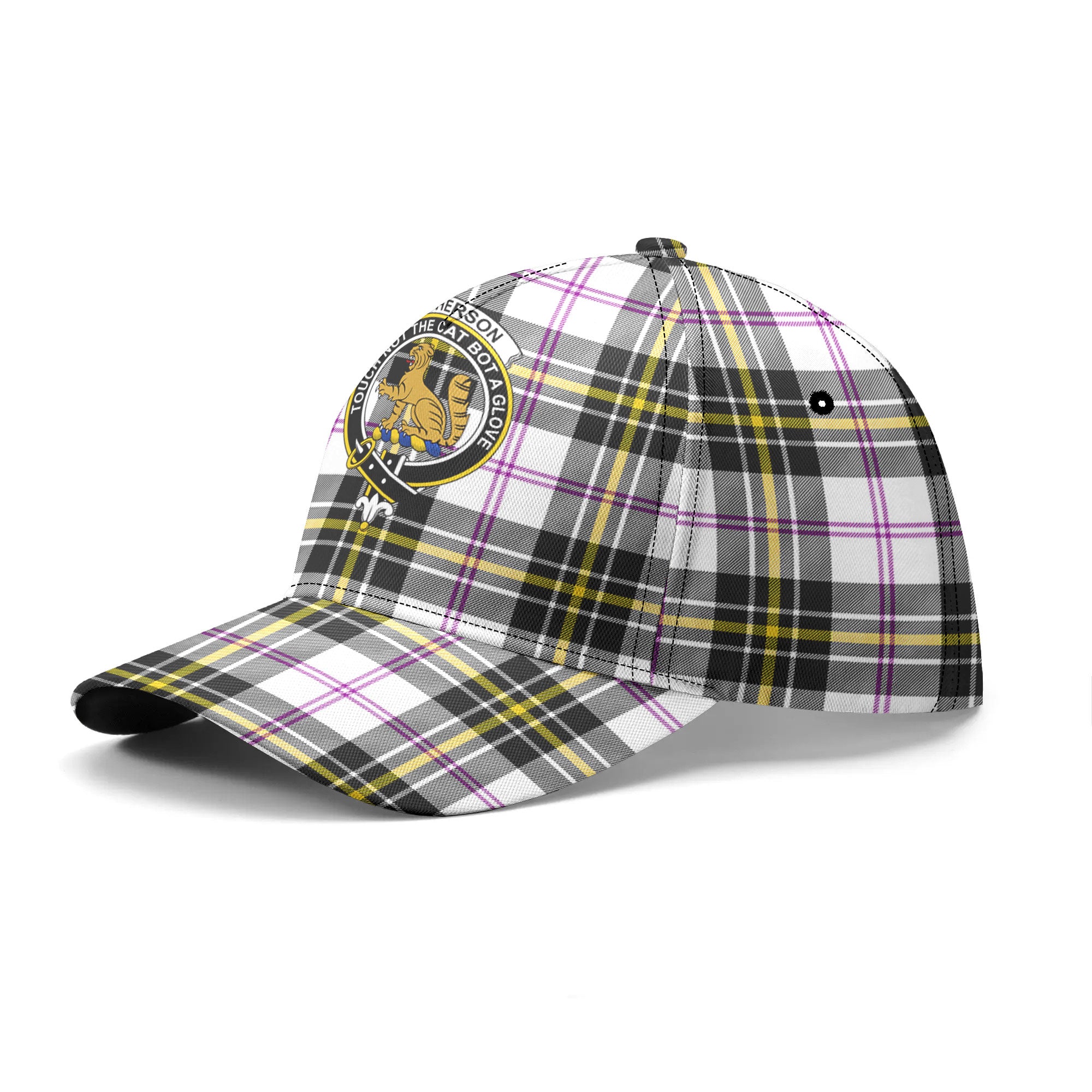 McPherson Dress Modern Tartan Crest Classic Cap