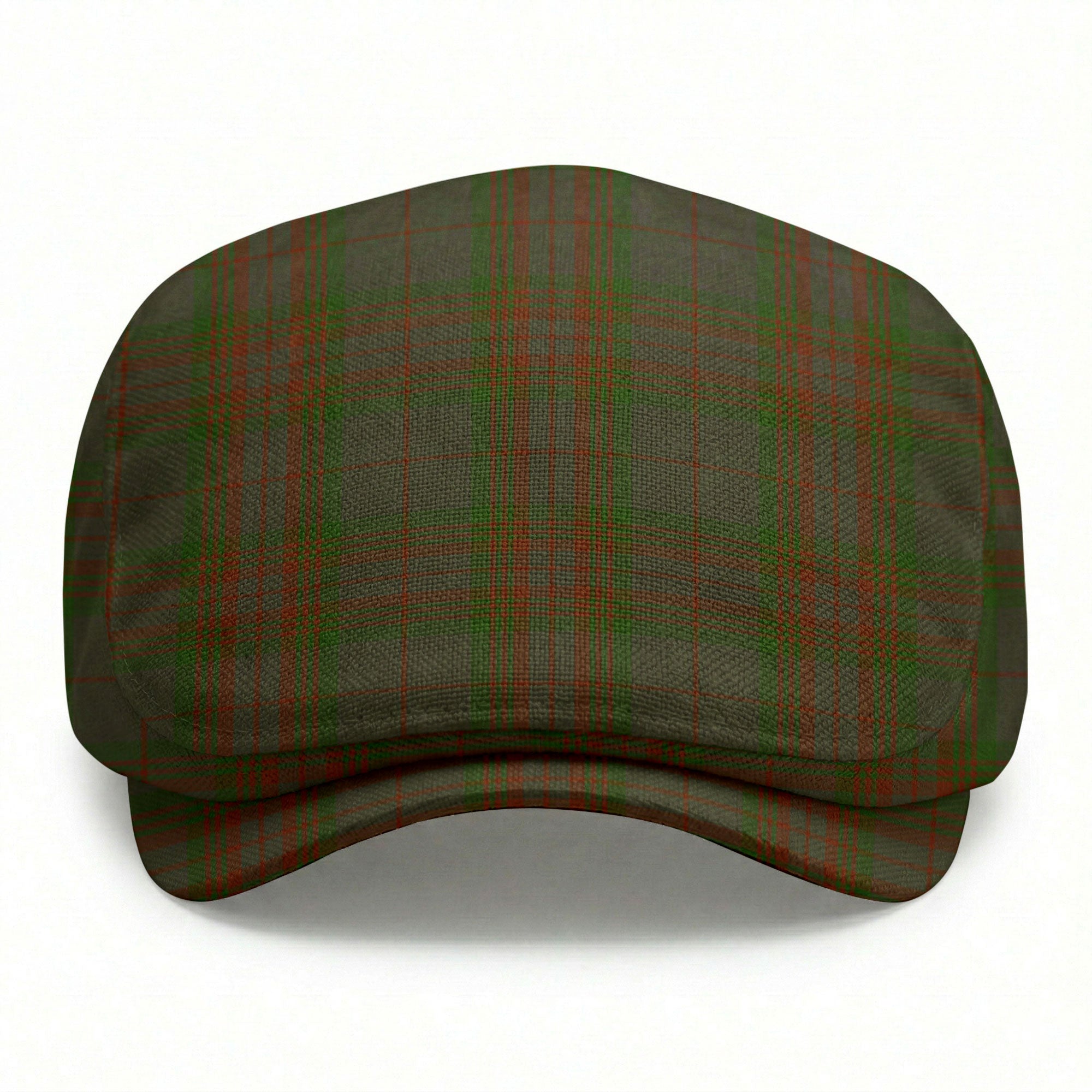 Gray Tartan Flat Caps