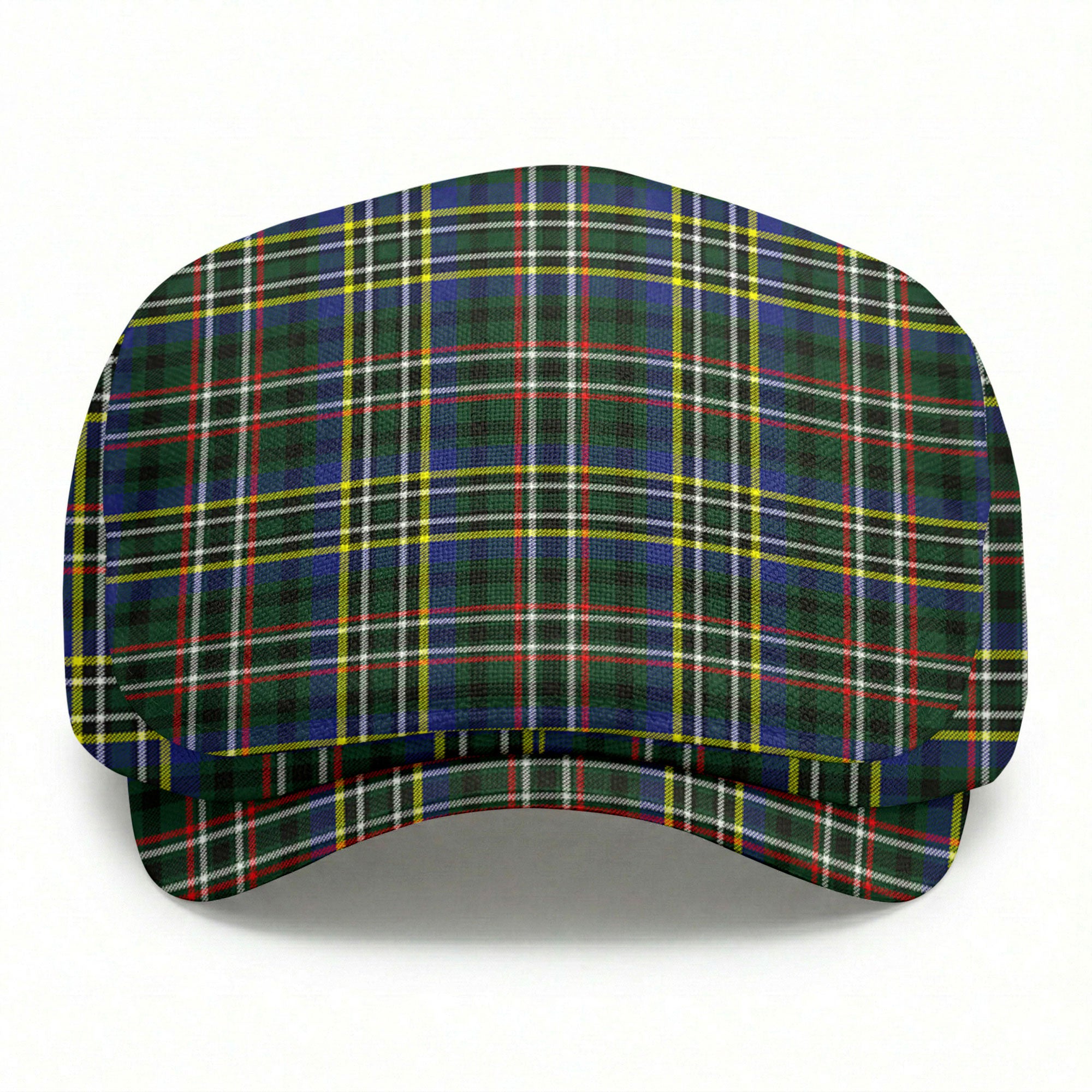 Scott Green Modern Tartan Flat Caps