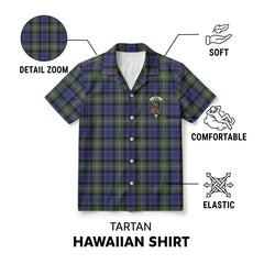 Baird Modern Tartan Crest Hawaiian Shirt