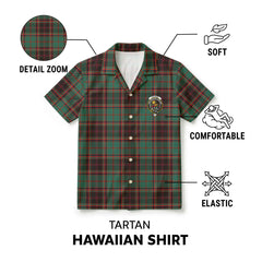 Buchan Ancient Tartan Crest Hawaiian Shirt
