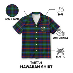 Calder Tartan Crest Hawaiian Shirt