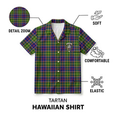 Dalrymple Tartan Crest Hawaiian Shirt