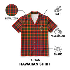 Innes Modern Tartan Crest Hawaiian Shirt